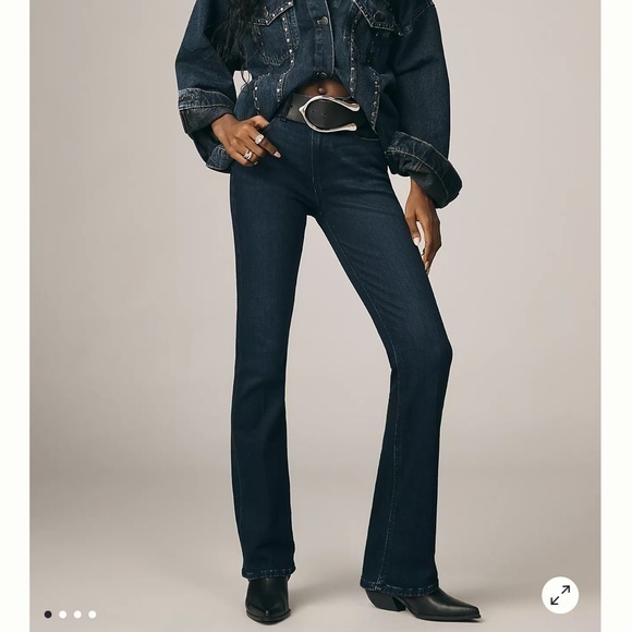 PAIGE Denim - PAIGE Manhattan Baylor Dark Indigo Boot Cut Jeans